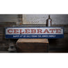 Fourth of July Celebration Rustic Wood Sign