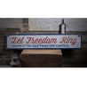 Let Freedom Ring Rustic Wood Sign