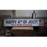 Happy 4th of July Rustic Wood Sign