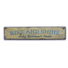 Rise and Shine Rustic Wood Sign