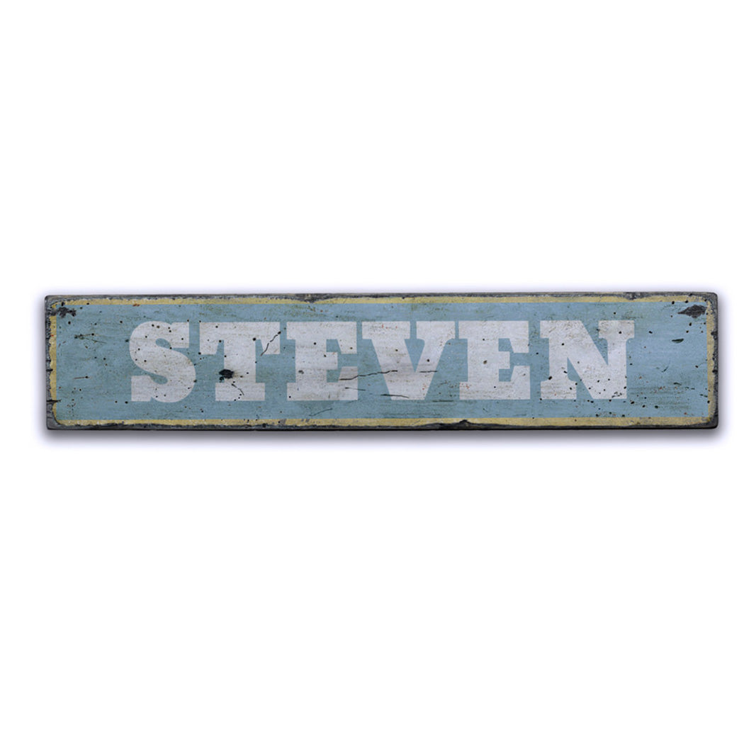 Baby Name Rustic Wood Sign