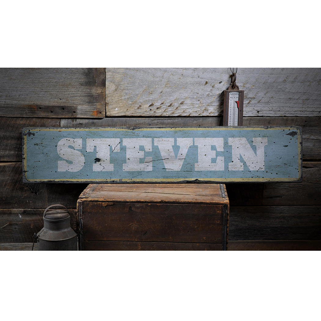 Baby Name Rustic Wood Sign