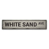 White Sand Avenue Rustic Wood Sign