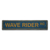 Wave Rider Road Rustic Wood Sign