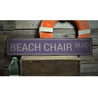 Beach Chair Blvd Rustic Wood Sign