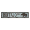 Buffalo Road Rustic Wood Sign