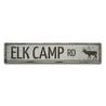 Elk Camp Road Rustic Wood Sign