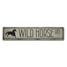 Wild Horse Road Rustic Wood Sign