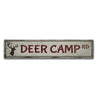 Deer Camp Road Rustic Wood Sign