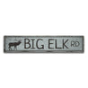 Big Elk Road Rustic Wood Sign