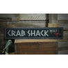 Crab Shack Way Rustic Wood Sign