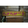 Flip Flop Way Rustic Wood Sign