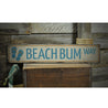 Beach Bum Way Rustic Wood Sign