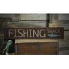 Fishing Shack Street Rustic Wood Sign