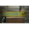 Palm Tree Beach Bum Way Rustic Wood Sign