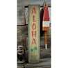 Aloha Vertical Rustic Wood Sign