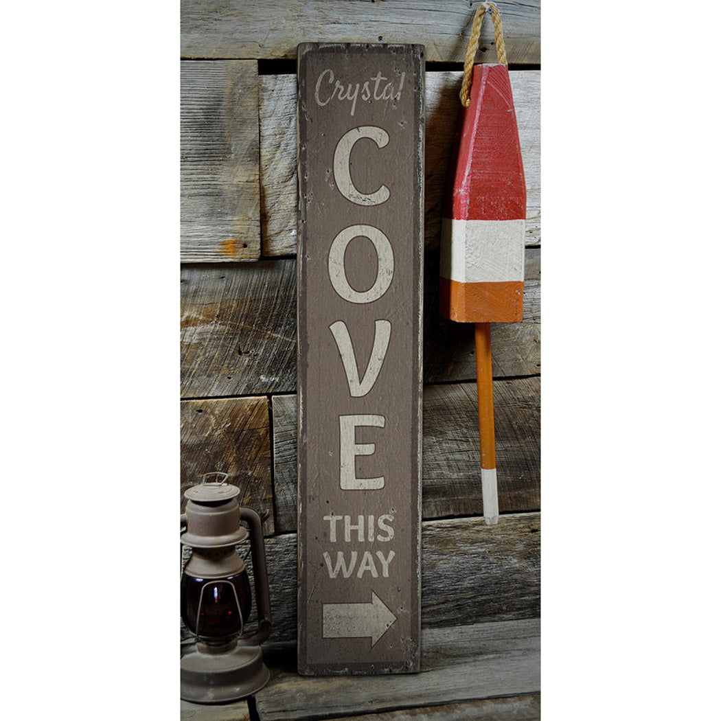 Cove Rustic Wood Sign