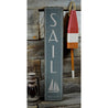 Sail Vertical Rustic Wood Sign