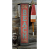 On Beach Time Vertical Rustic Wood Sign