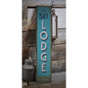 Ski Lodge Vertical Rustic Wood Sign