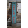 Mountain Adventure Vertical Rustic Wood Sign