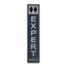 Expert Ski Vertical Rustic Wood Sign