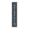 Waterfall Vertical Rustic Wood Sign