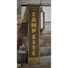 Campsite Vertical Rustic Wood Sign