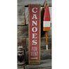 Canoes for Rent Arrow Vertical Rustic Wood Sign