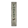 Forest Vertical Rustic Wood Sign