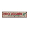 Merry Christmas And Happy New Year Rustic Wood Sign