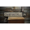 City Rustic Wood Sign