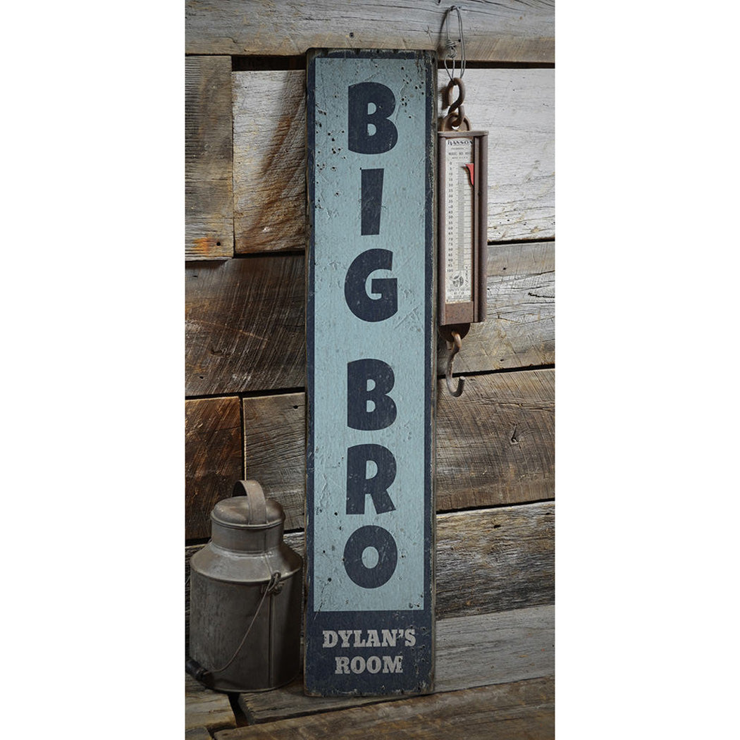 Big Bro Rustic Wood Sign