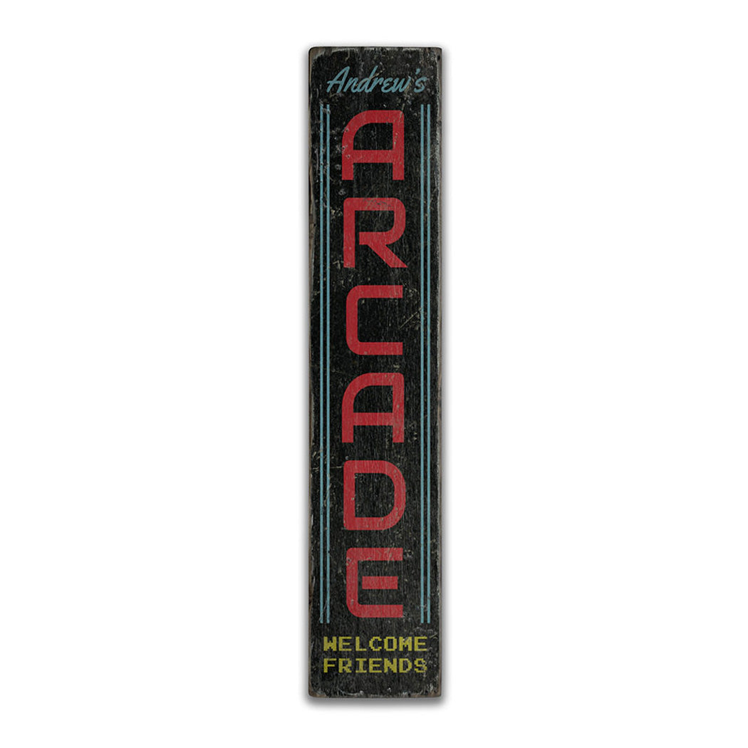 Rustic Arcade Sign Arcade and Video Game Wood Signs – Lizton Sign Shop