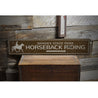 Horseback Riding Rustic Wood Sign