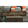 Canoe & Kayak Launch Area Rustic Wood Sign