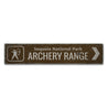 Archery Range Rustic Wood Sign