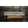 City/State Mileage Rustic Wood Sign