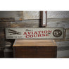 Aviation Course 5 cents Rustic Wood Sign