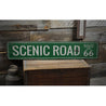 Scenic Road US Route 66 Rustic Wood Sign