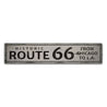 Route 66 Chicago to LA Rustic Wood Sign