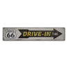 Drive-In Route 66 Rustic Wood Sign