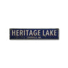 Lake House City/State Rustic Wood Sign