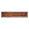 Play Shuffleboard Rustic Wood Sign