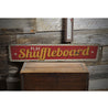 Play Shuffleboard Rustic Wood Sign