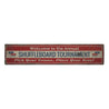 Shuffleboard Tournament Rustic Wood Sign