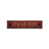 4th of July Stars Rustic Wood Sign