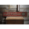 Dart Parlor Welcome Rustic Wood Sign