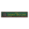 The Dart Room Rustic Wood Sign