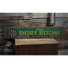 The Dart Room Rustic Wood Sign